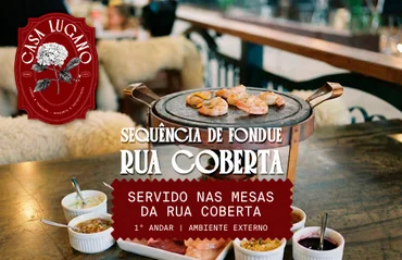 SERVIDO NAS MESAS DA RUA COBERTA| 1º ANDAR | AMNIENTE EXTERN